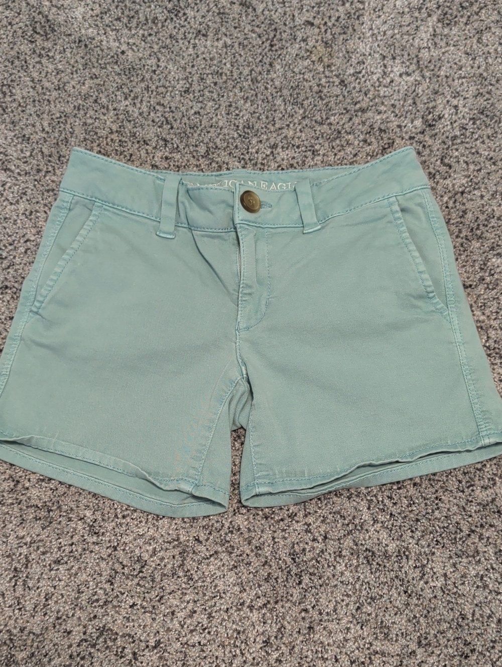 American Eagle Outfitters Mint Green Cotton Chino Shorts